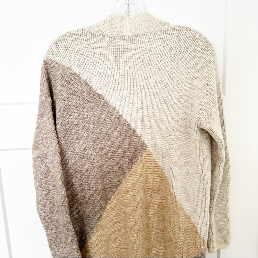 Sincerely Jules Color Block Long Open Cardigan Si… - image 5